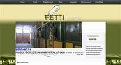 Desktop Screenshot of fettilovarda.hu
